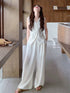 Asymmetrical Button Down Vest With Skirts Sets